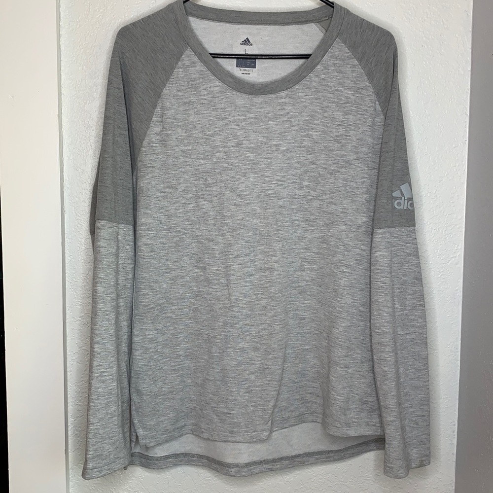 Adidas Climalite grey light weight sweat shirt